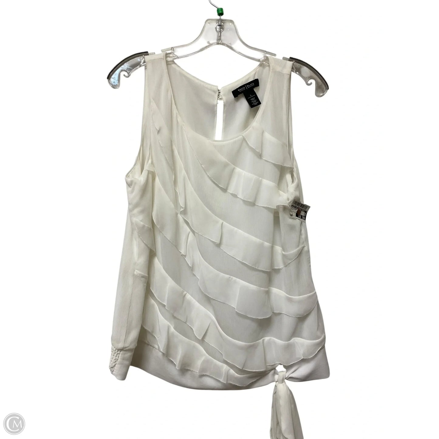Top Sleeveless Basic By White House Black Market In White, Size: L