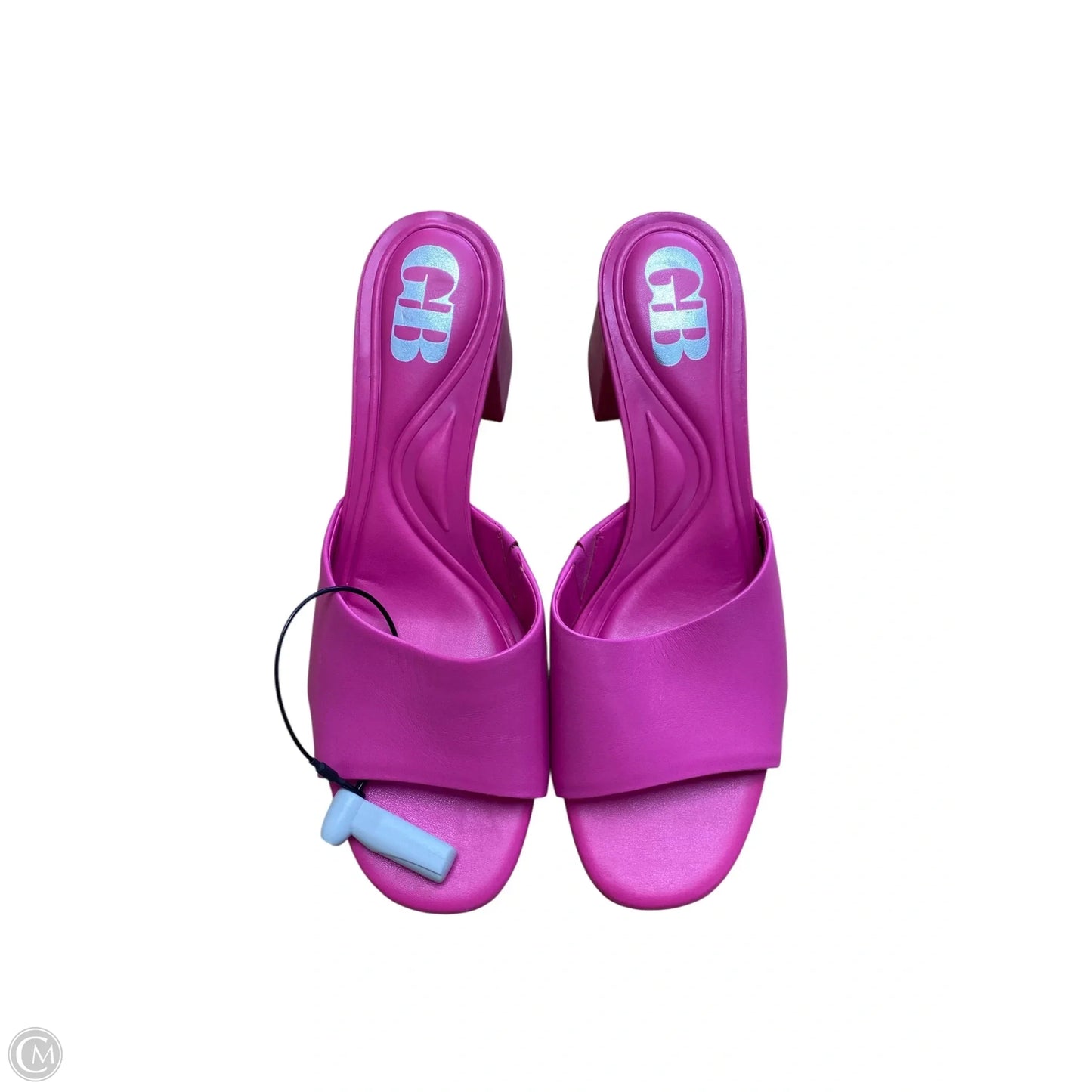 Sandals Heels Block By Gb In Pink, Size: 7.5