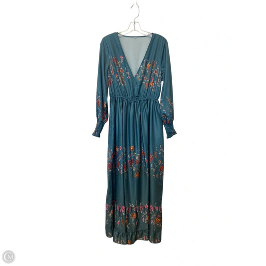 Dress Casual Maxi By Cmf In Teal, Size: M