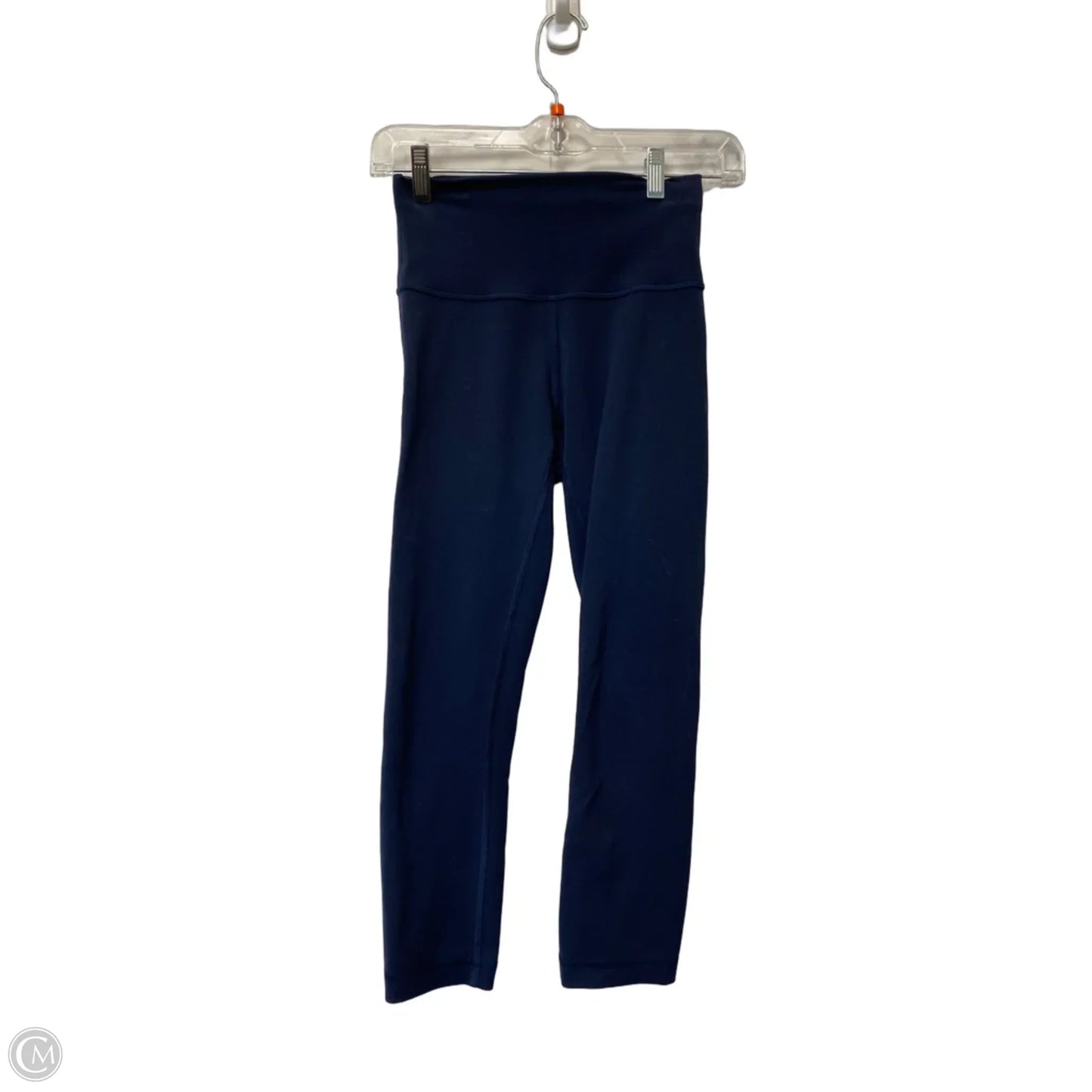 Athletic Leggings Capris By Lululemon In Navy, Size: 4