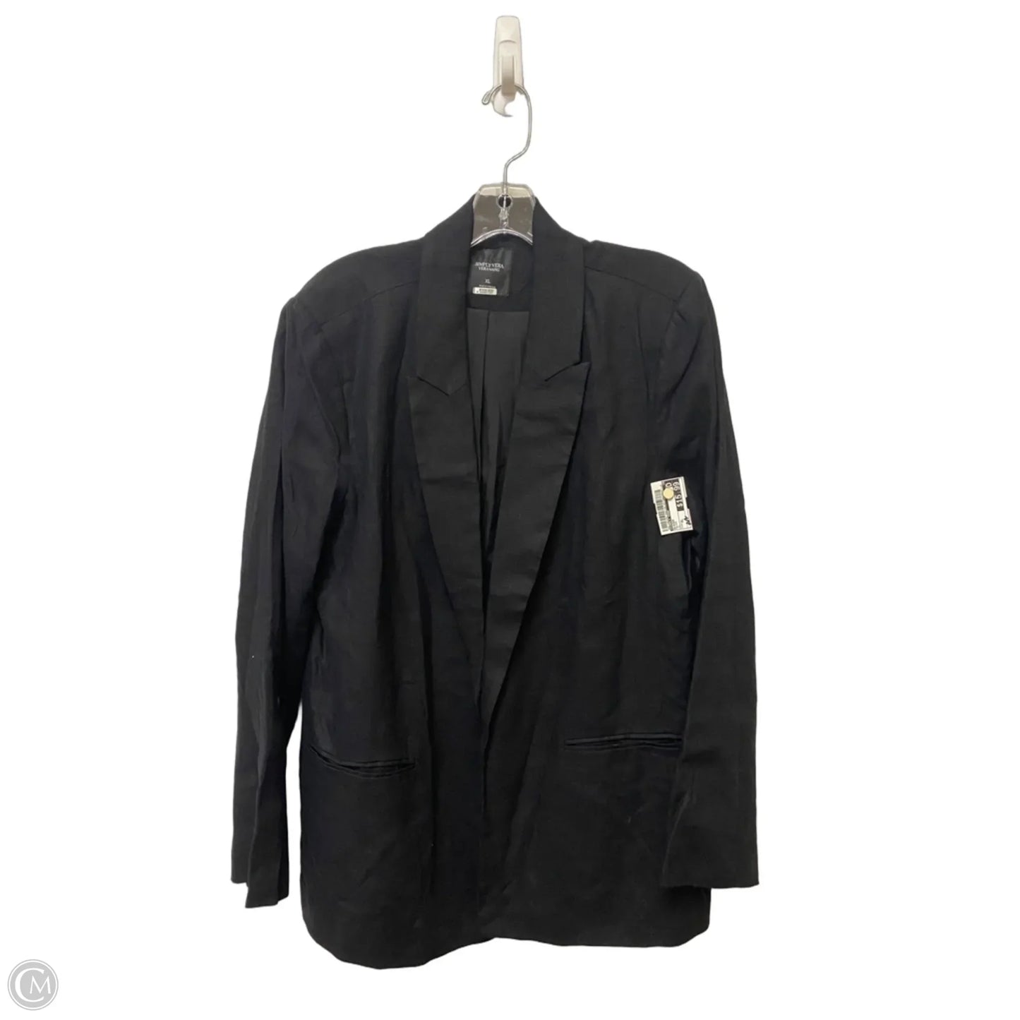 Blazer By Simply Vera In Black, Size: Xl