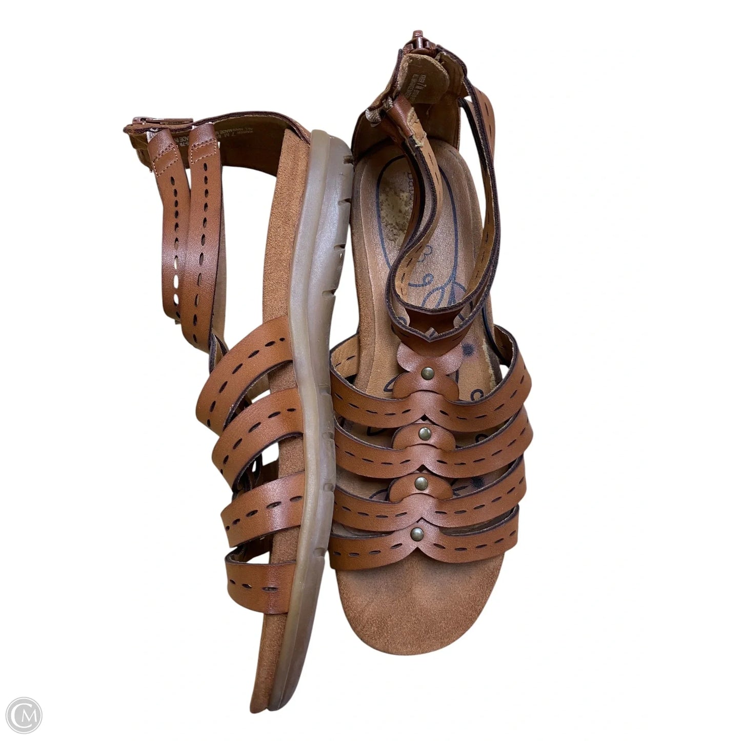 Sandals Flats By Bare Traps In Brown, Size: 7