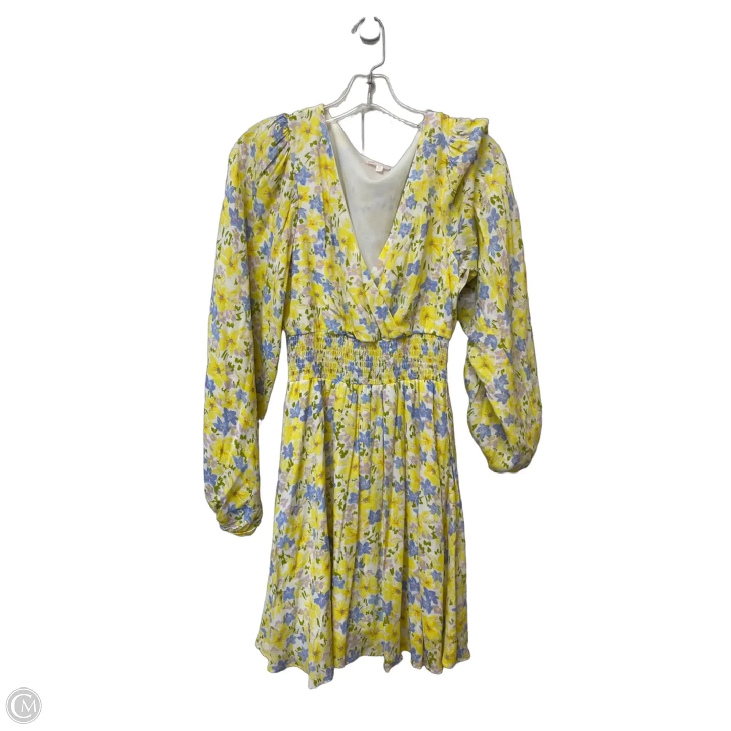 Dress Party Short By Gb In Blue & Yellow, Size: M