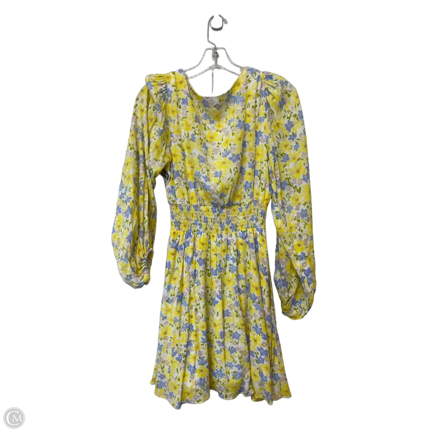 Dress Party Short By Gb In Blue & Yellow, Size: M