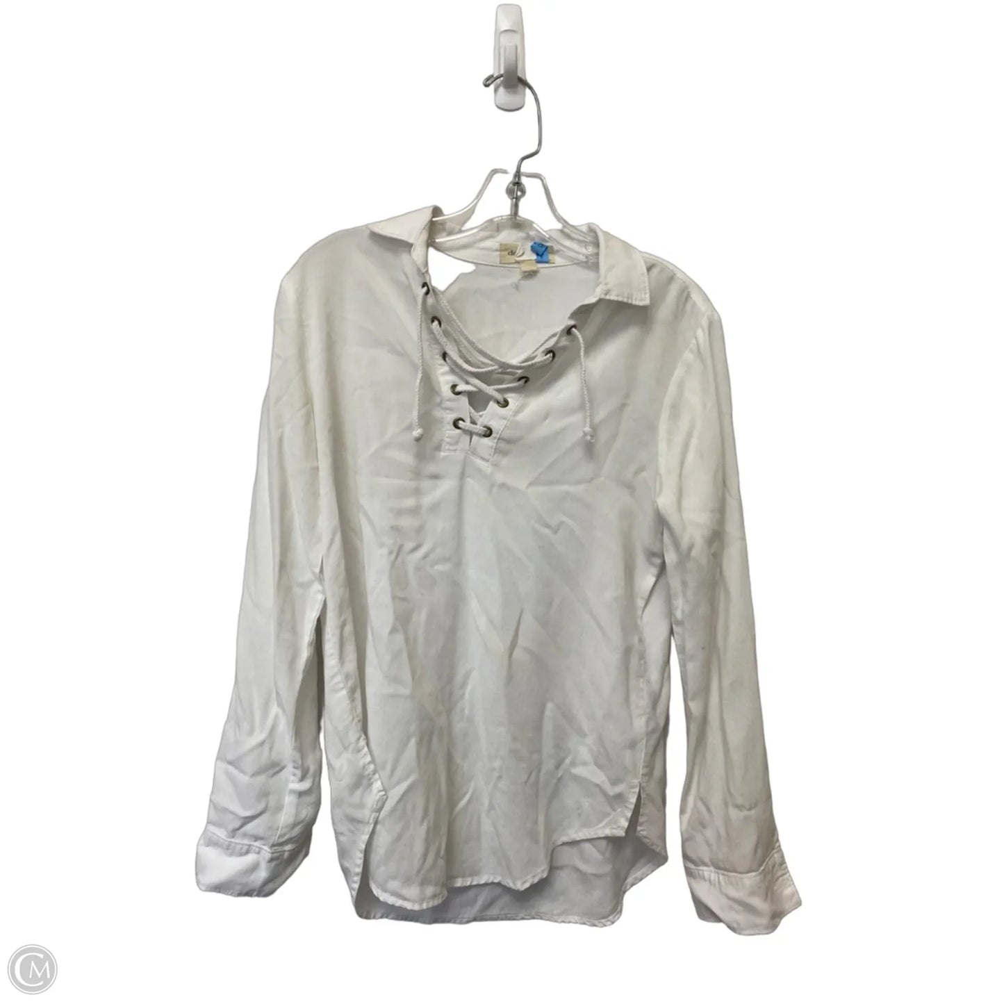 Top Long Sleeve Basic By Cloth And Stone In White, Size: Xs