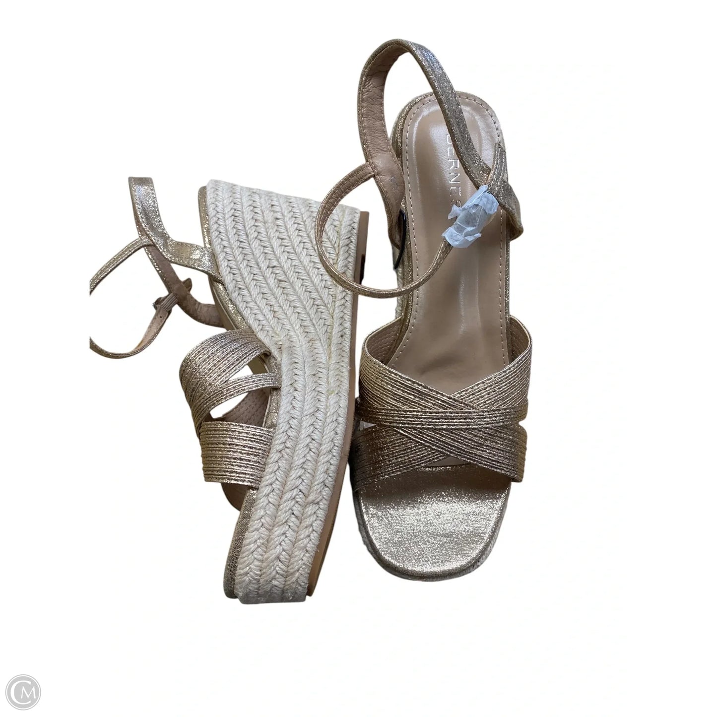 Sandals Heels Wedge By Cma In Brown, Size: 8.5
