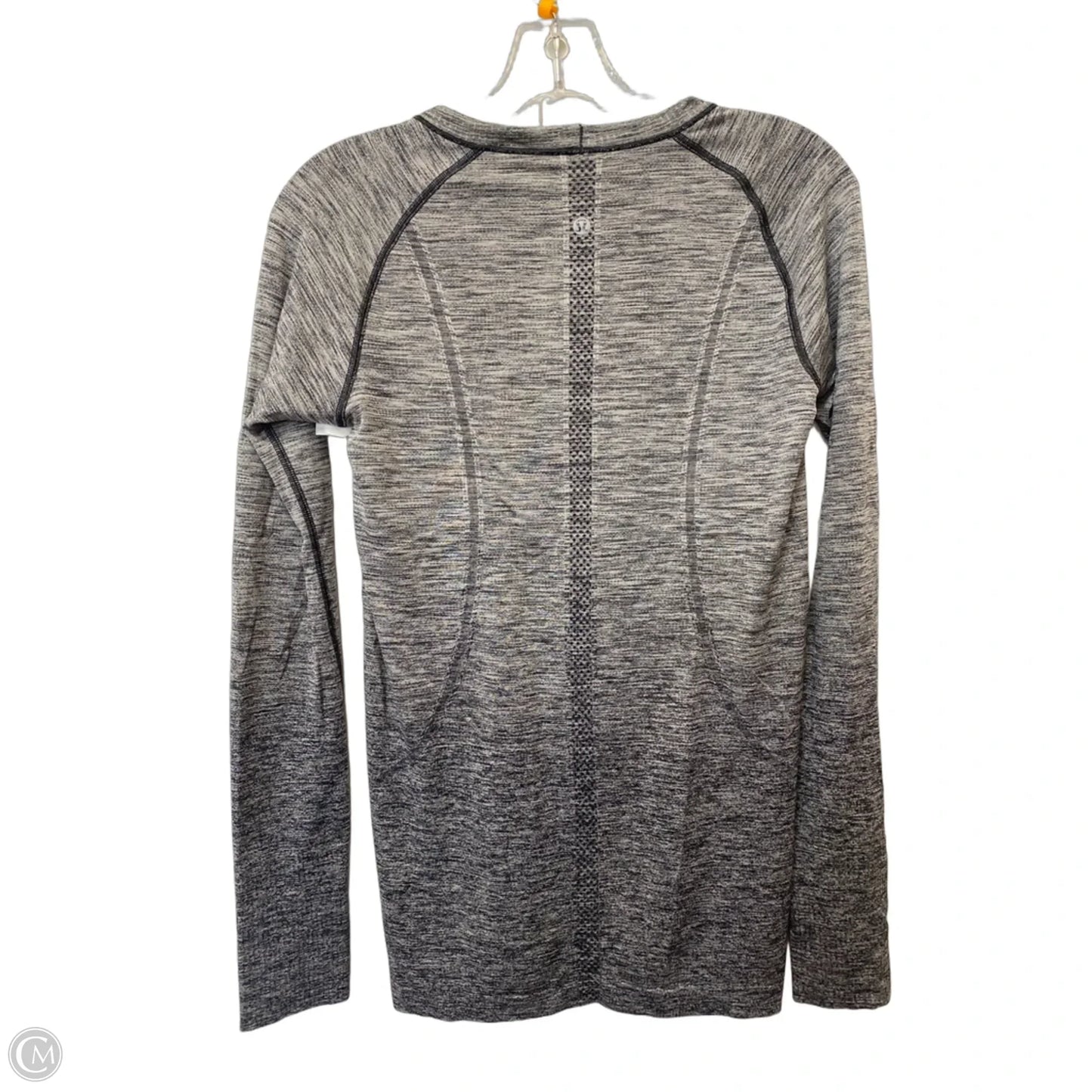 Athletic Top Long Sleeve Crewneck By Lululemon In Grey, Size: 8