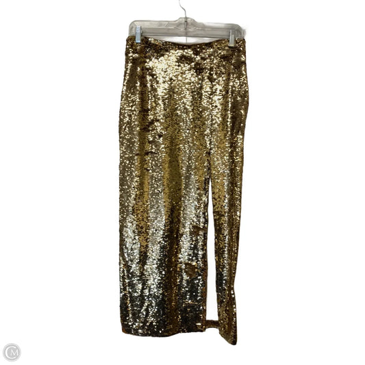 Skirt Maxi By Gb In Gold, Size: S