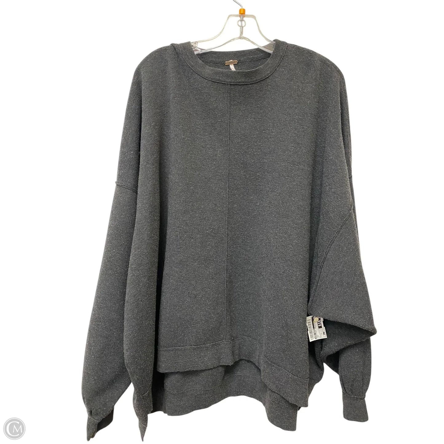 Sweatshirt Crewneck By Free People In Grey, Size: S