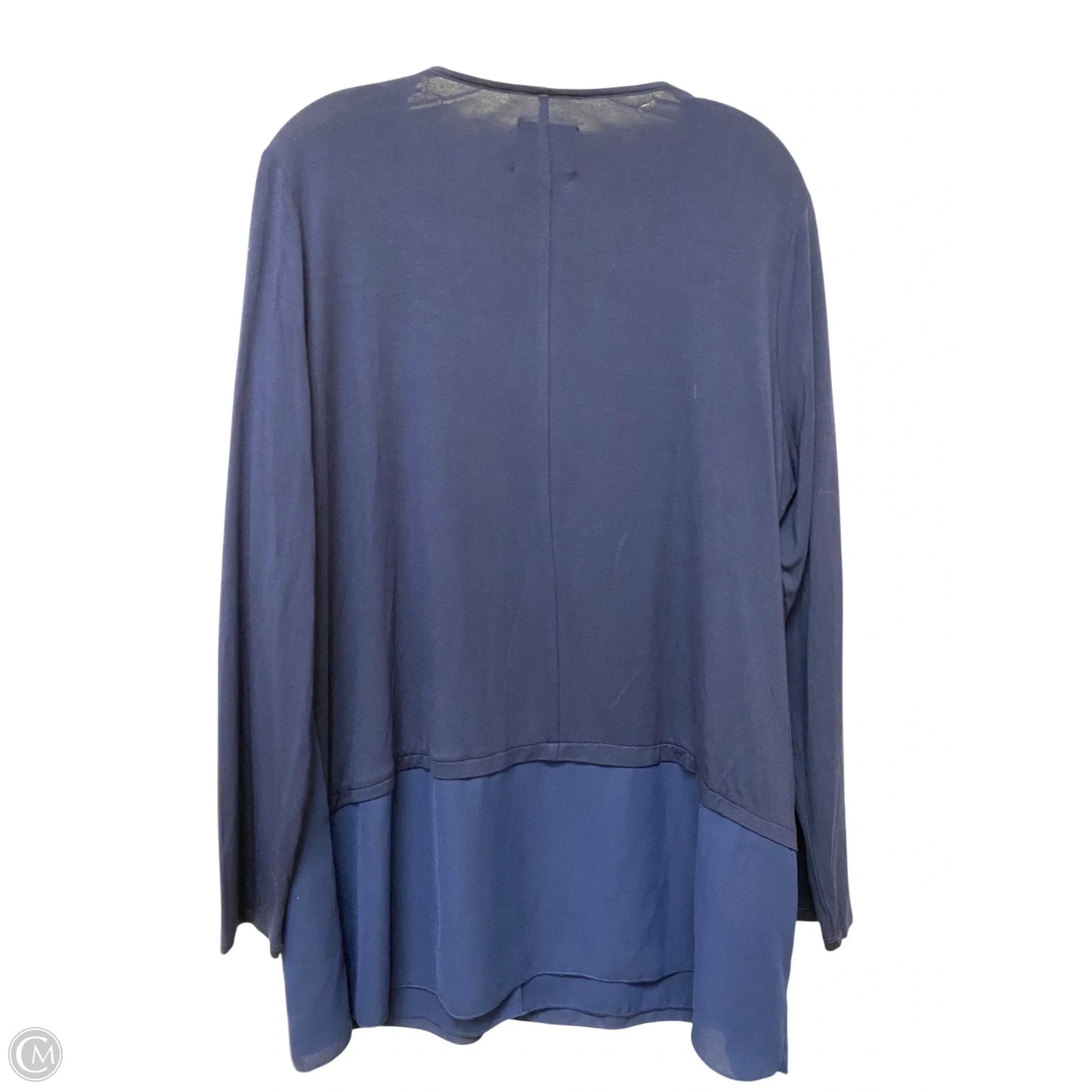 Top Long Sleeve By Lysse In Blue, Size: L