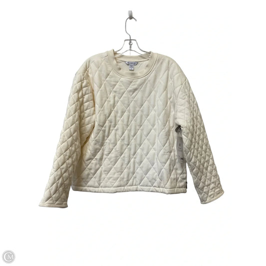 Sweatshirt Crewneck By Athleta In Cream, Size: L