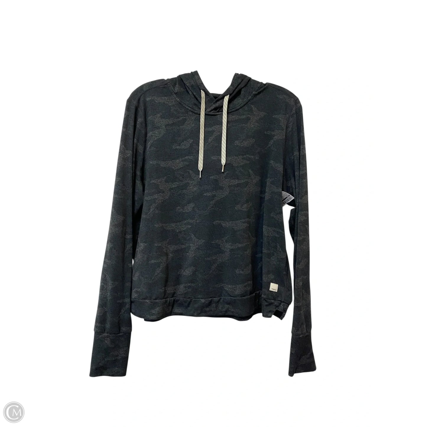 Athletic Sweatshirt Hoodie By Vuori In Camouflage Print, Size: L