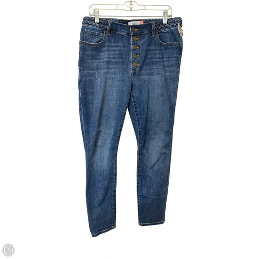 Jeans Skinny By Cabi In Blue, Size: 12