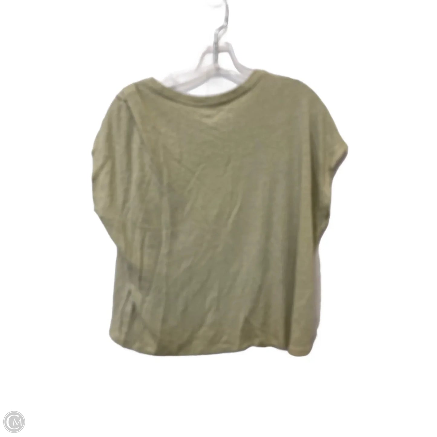 Top Short Sleeve By Eileen Fisher In Tan, Size: M