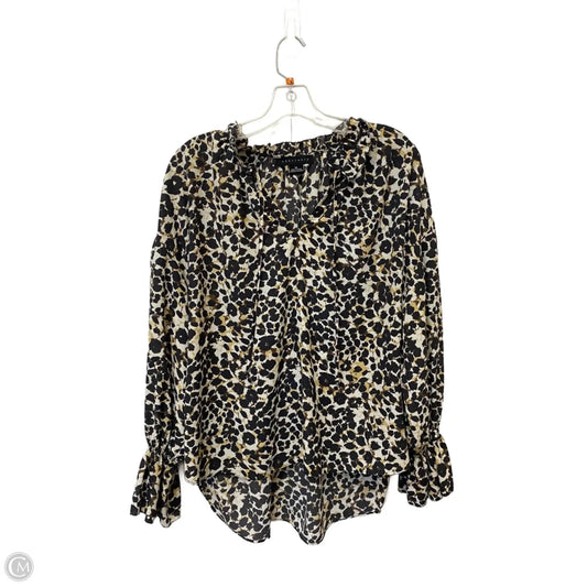 Top Long Sleeve By Sanctuary In Animal Print, Size: M