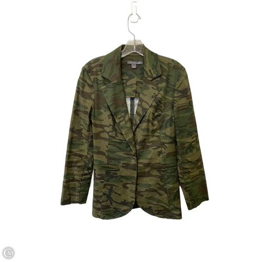Blazer By Level 99 In Camouflage Print, Size: S