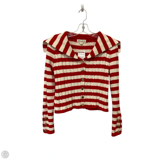 Sweater By Marled In Red & White, Size: Xs