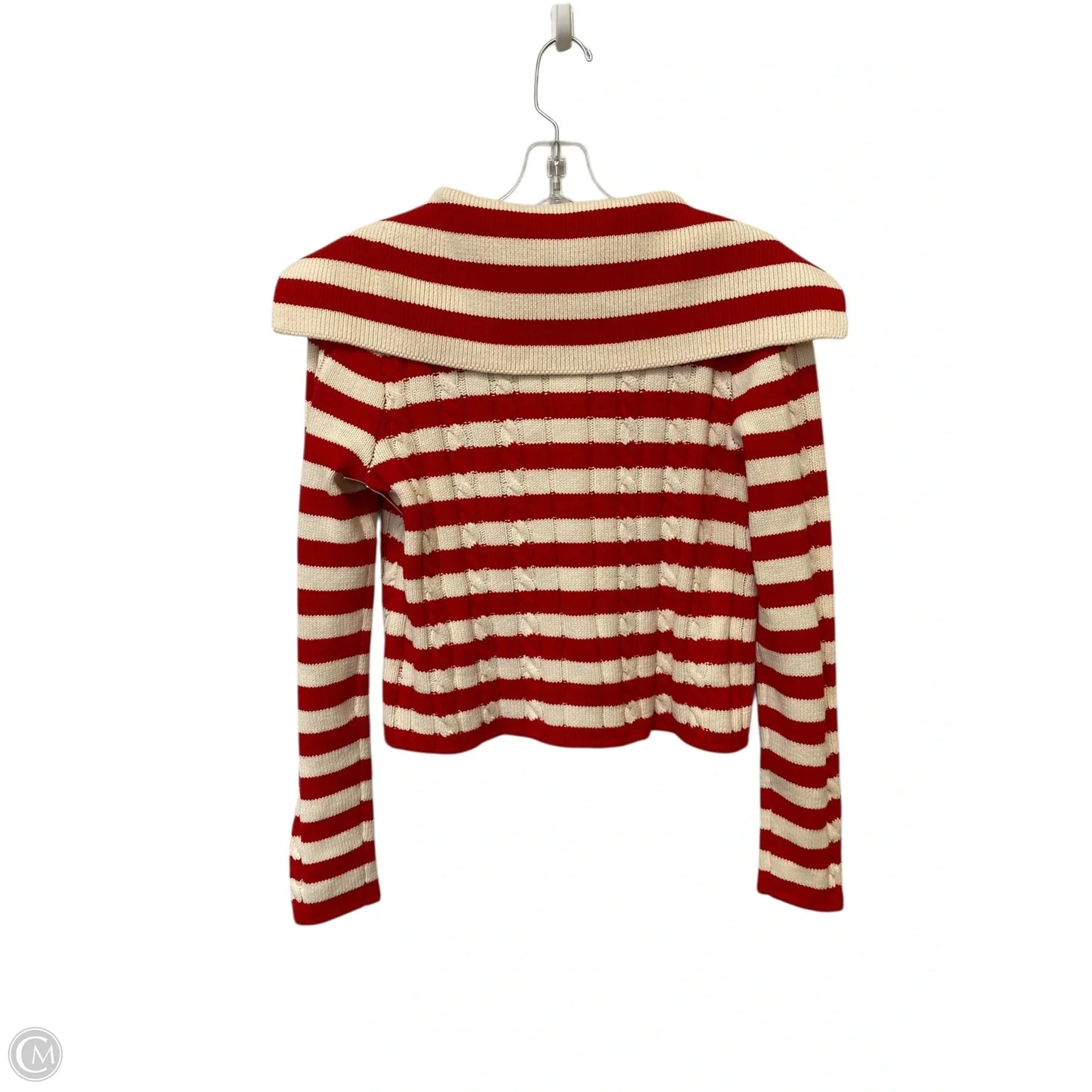 Sweater By Marled In Red & White, Size: Xs