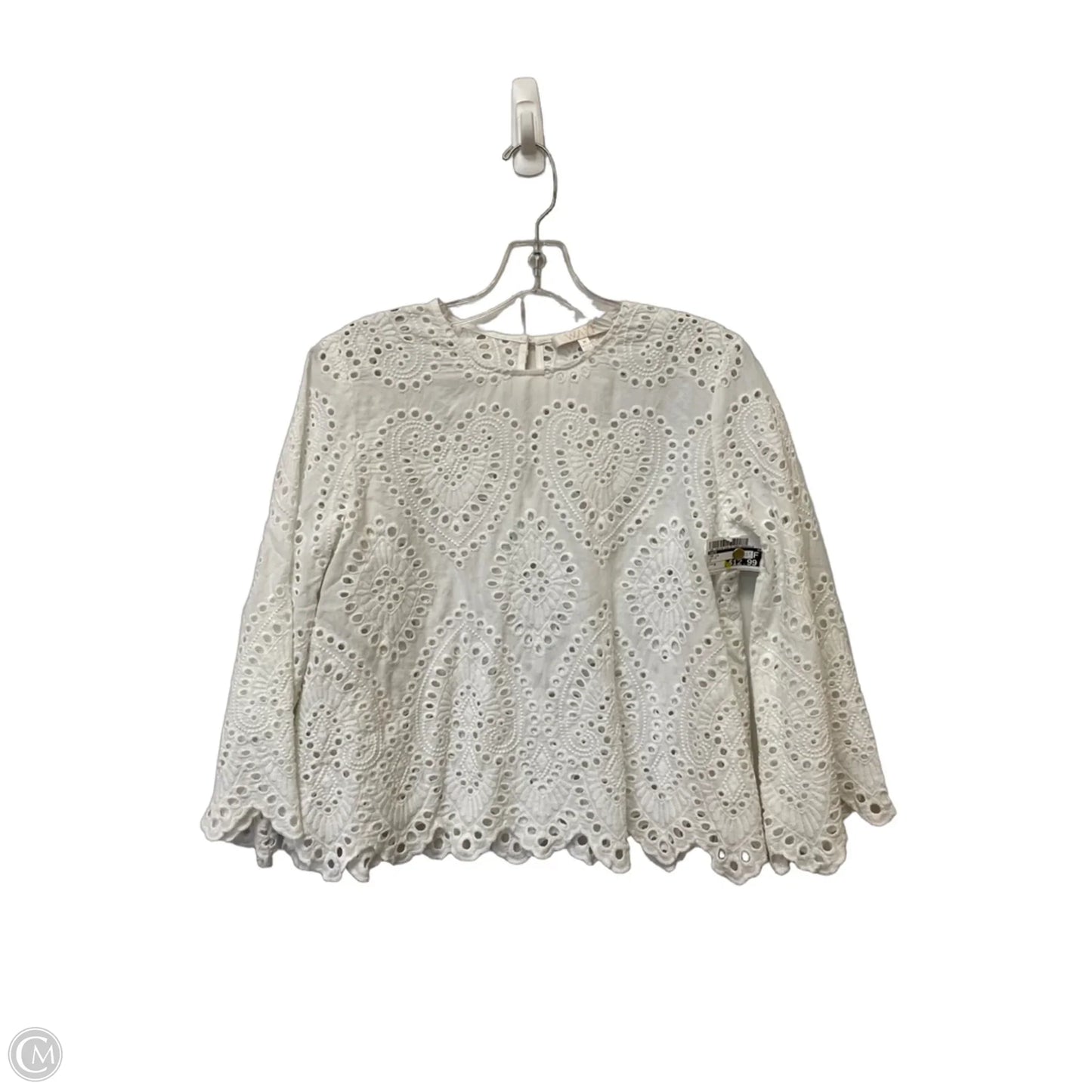 Top Long Sleeve By Wayf In White, Size: M