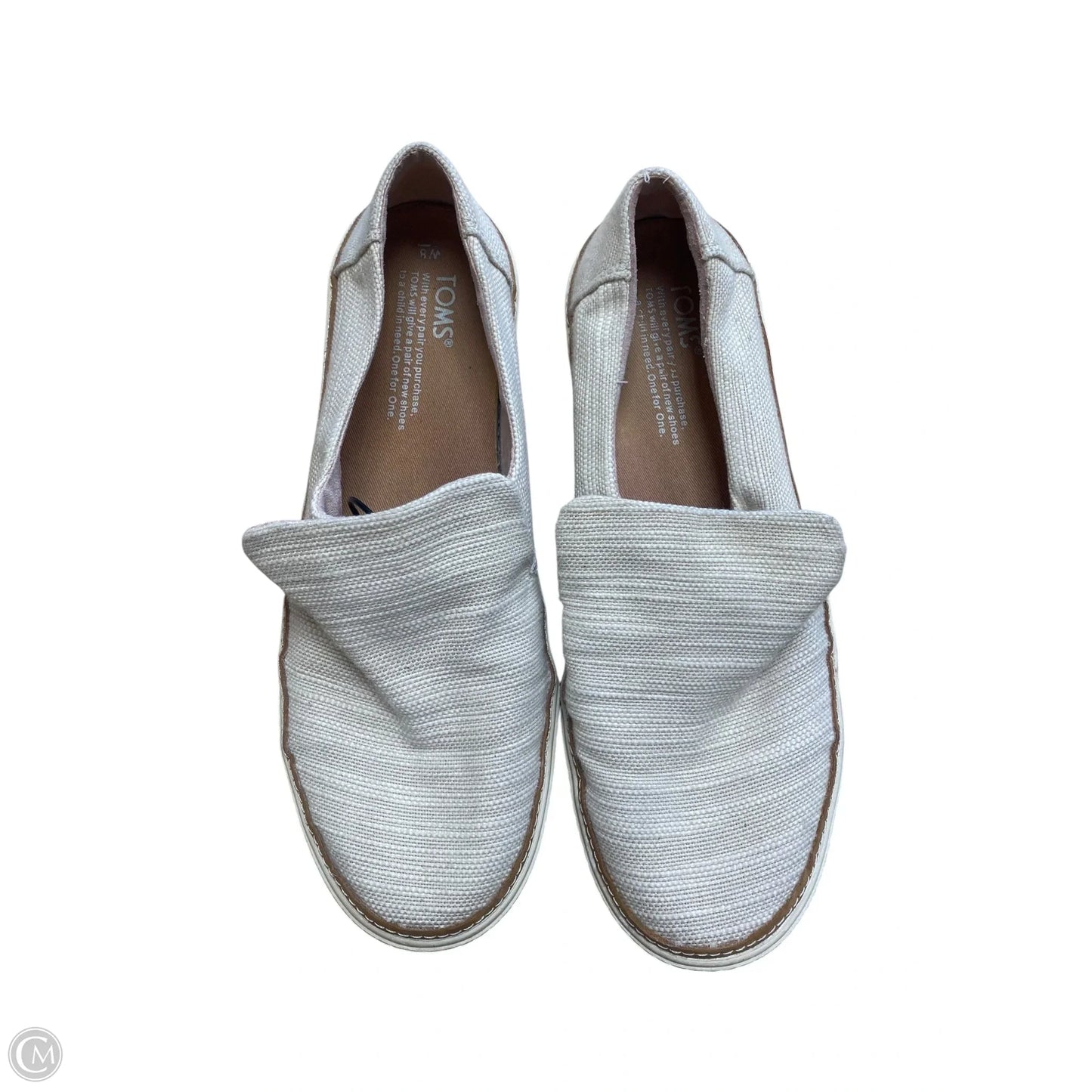 Shoes Flats By Toms In Beige, Size: 8