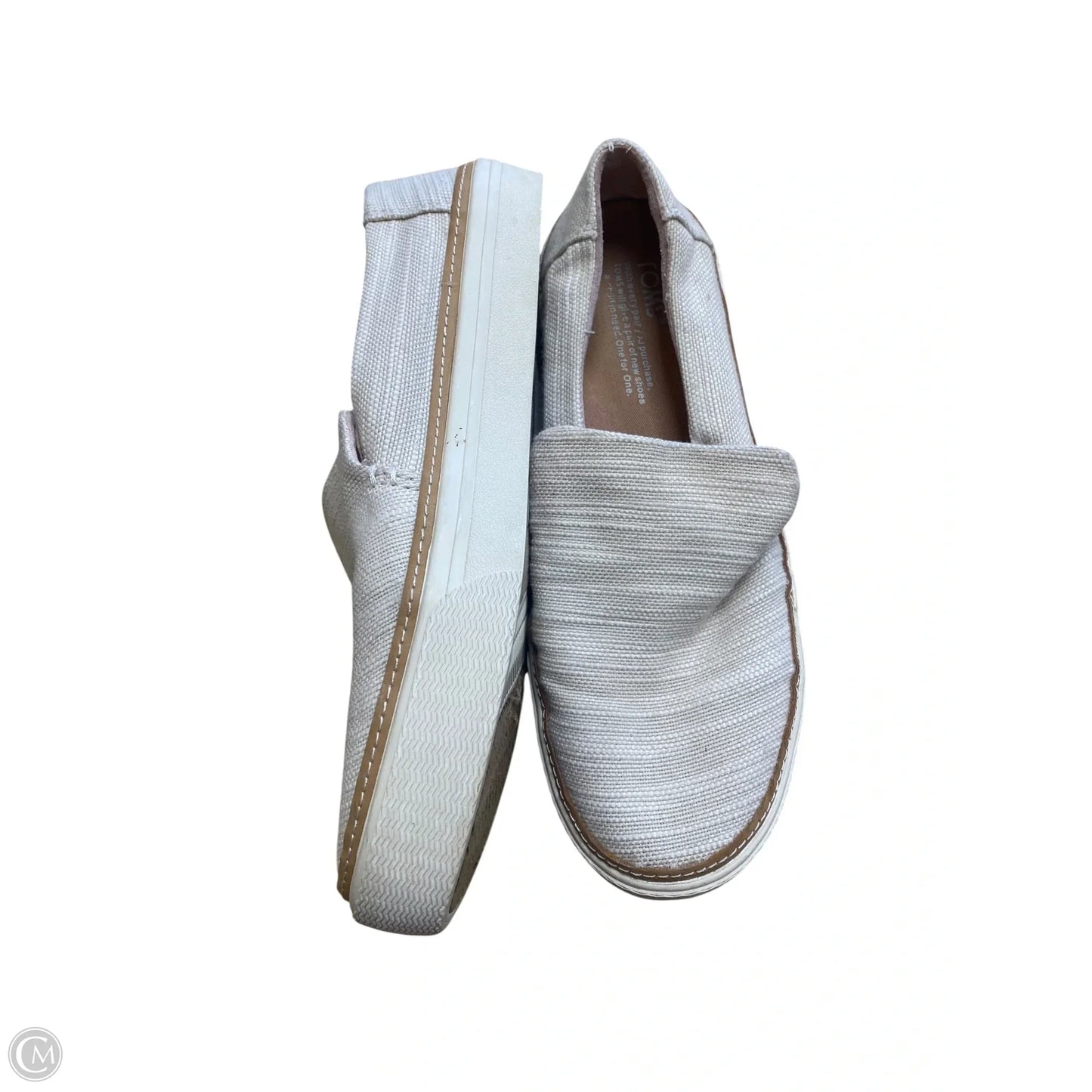 Shoes Flats By Toms In Beige, Size: 8