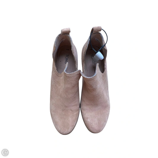 Shoes Heels Wedge By Toms In Pink, Size: 6