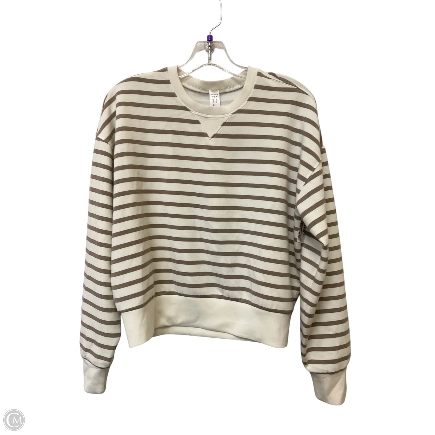 Sweatshirt Crewneck By Lululemon In Striped Pattern, Size: 4
