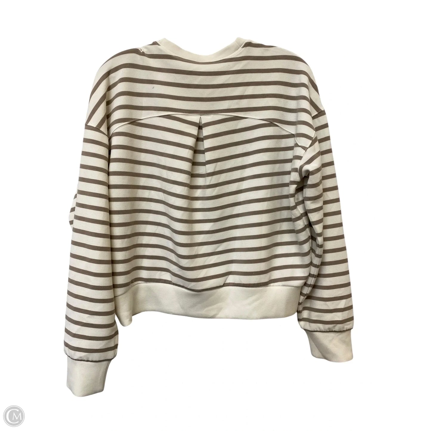 Sweatshirt Crewneck By Lululemon In Striped Pattern, Size: 4