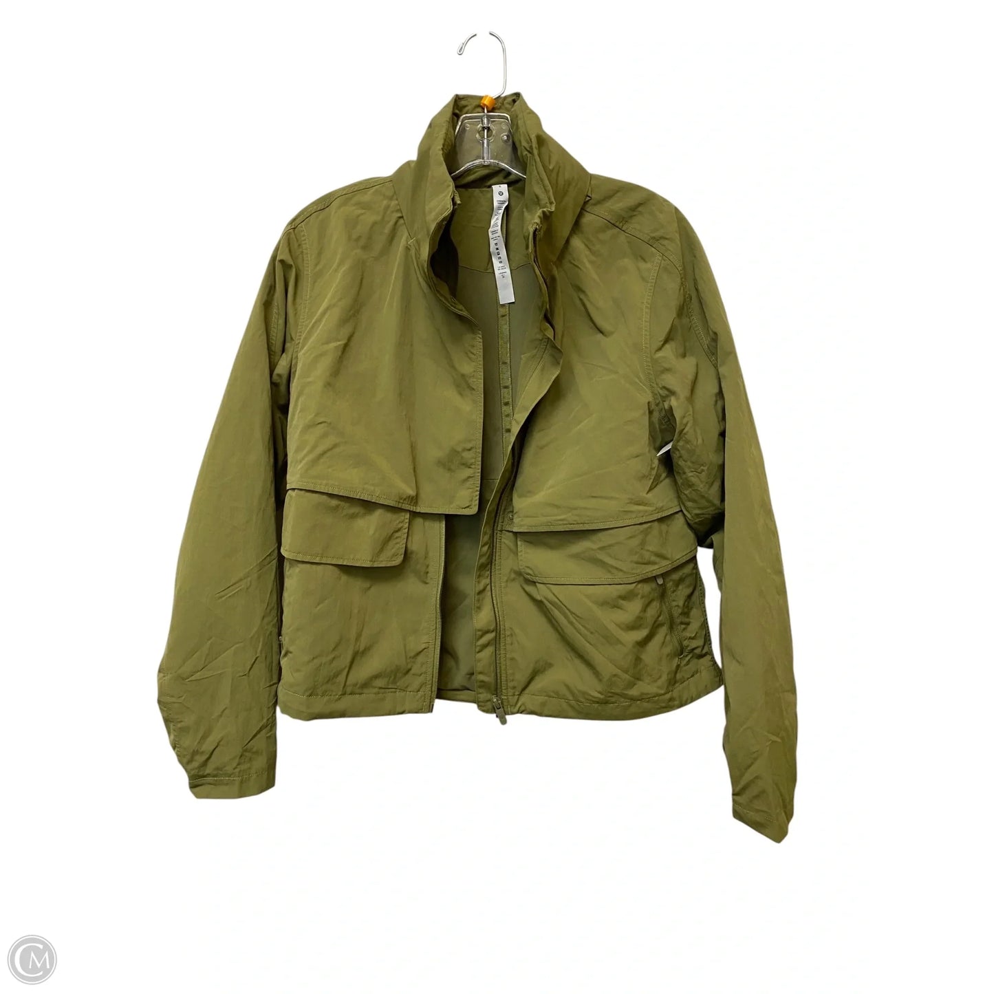 Athletic Jacket By Lululemon In Green, Size: 6