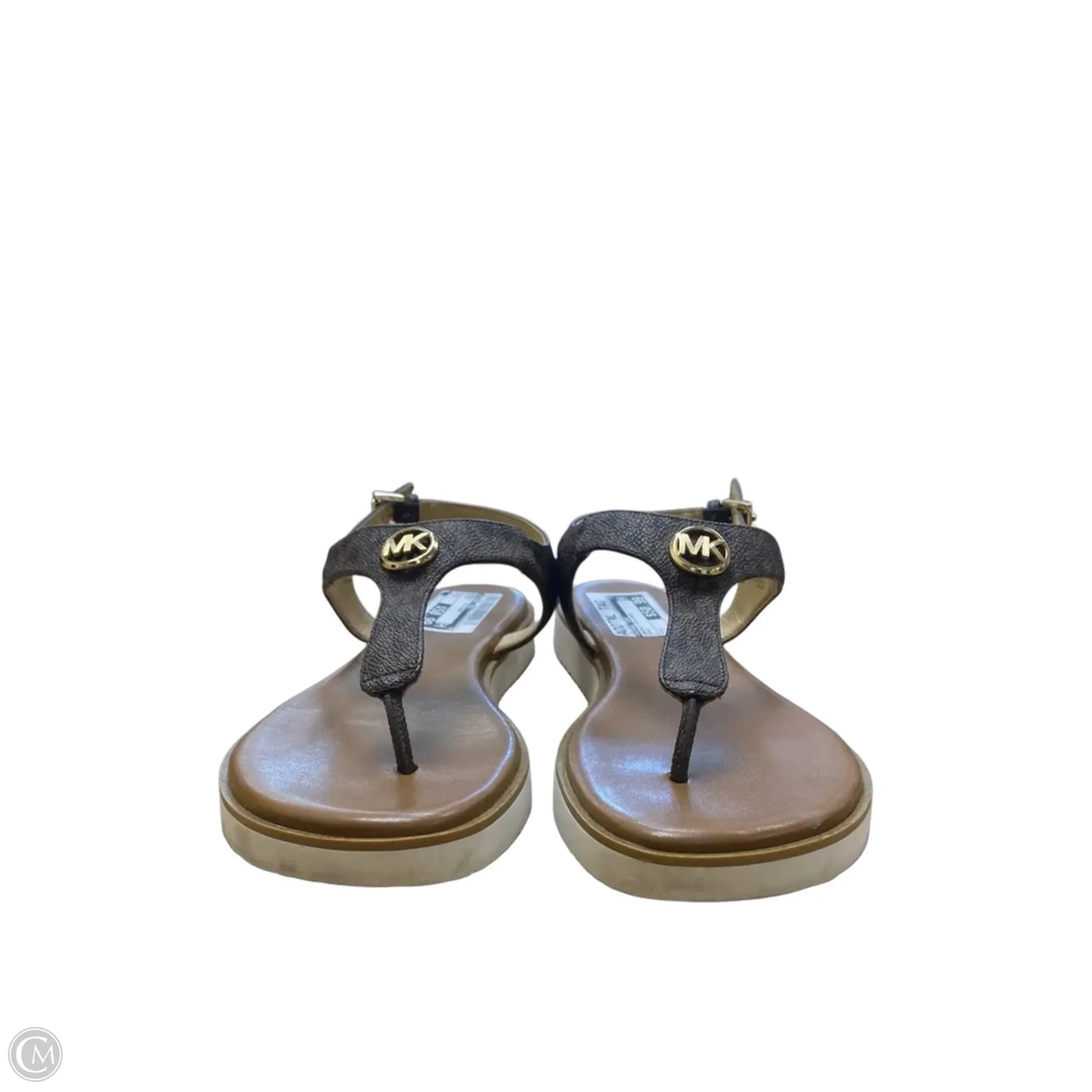 Sandals Designer By Michael Kors In Brown, Size: 8