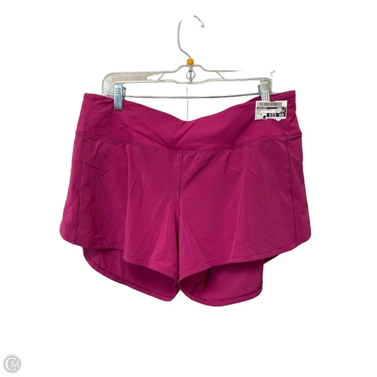 Athletic Shorts By Lululemon In Pink, Size: 12