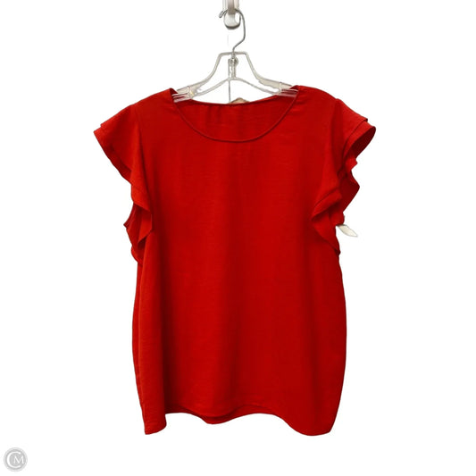 Top Sleeveless By Les Amis In Red, Size: L