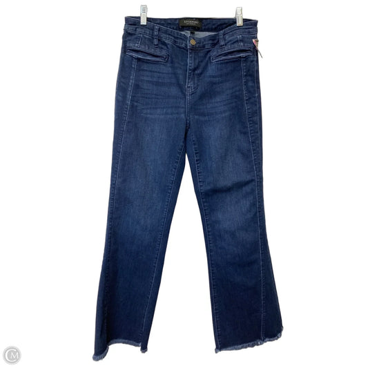 Jeans Flared By Liverpool In Blue Denim, Size: 10