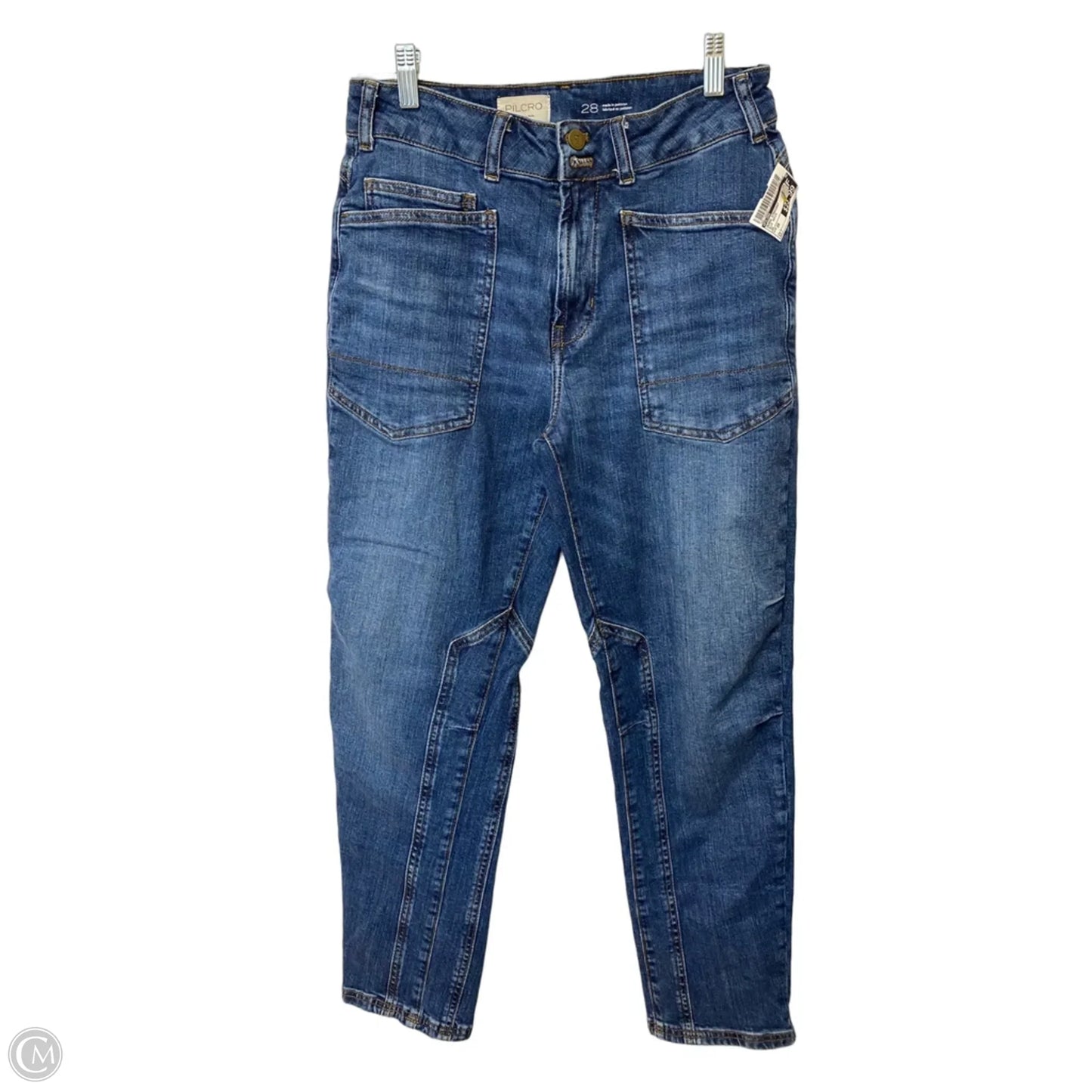 Jeans Straight By Pilcro In Blue Denim, Size: 28