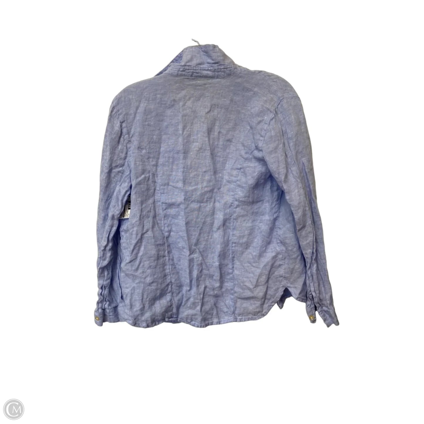 Top Long Sleeve By Tahari In Blue, Size: S