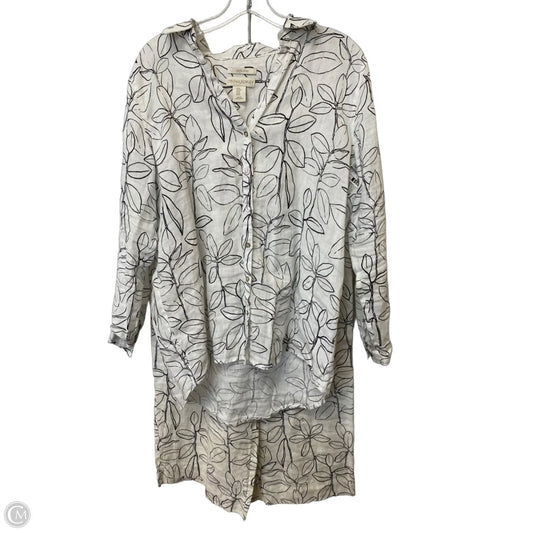 Top 2pc Long Sleeve By Cynthia Rowley In White, Size: M