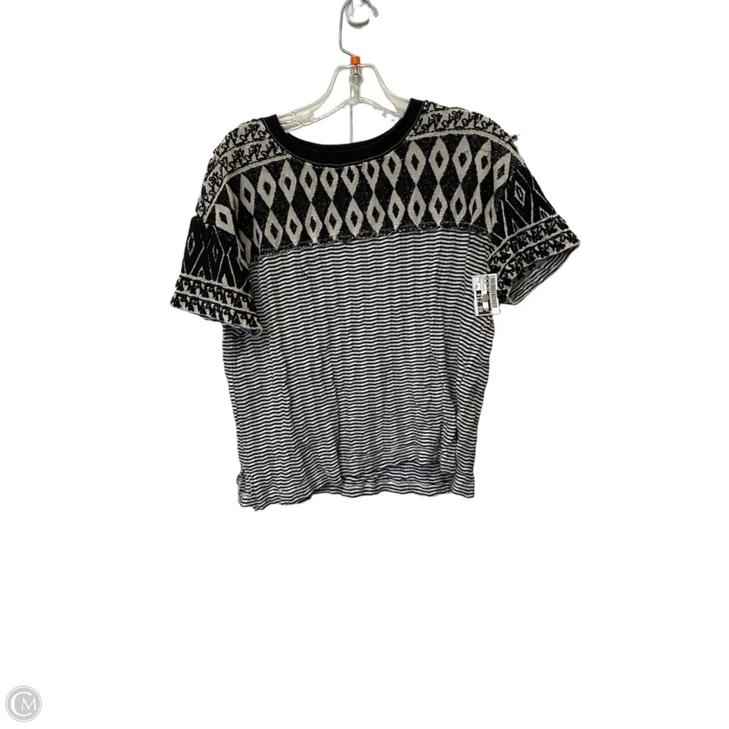 Top Short Sleeve By We The Free In Black & White, Size: S