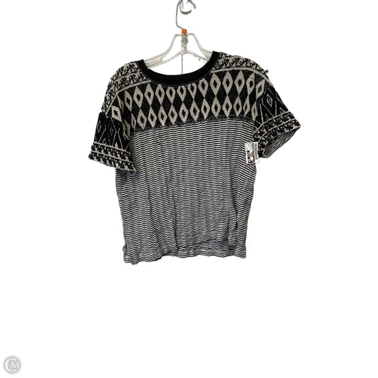 Top Short Sleeve By We The Free In Black & White, Size: S