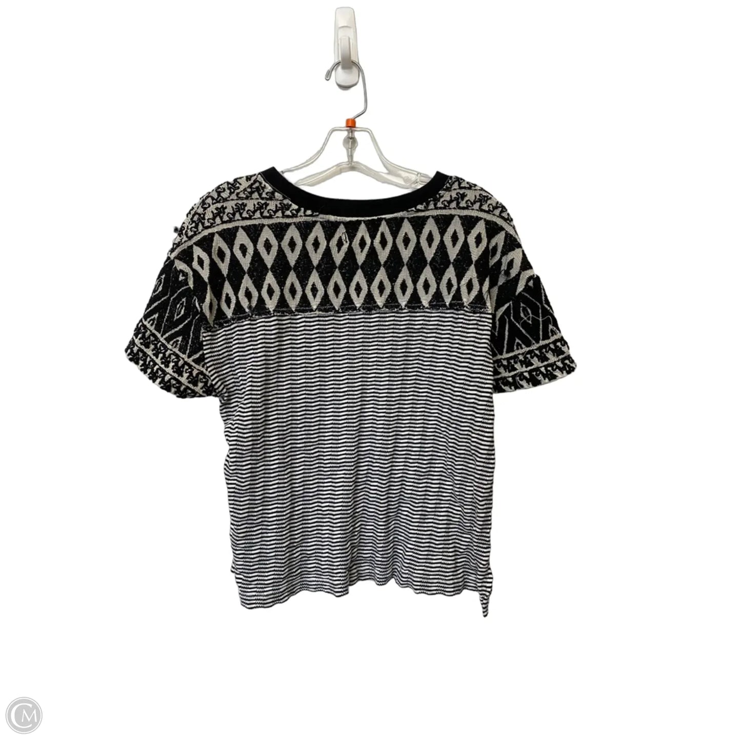 Top Short Sleeve By We The Free In Black & White, Size: S