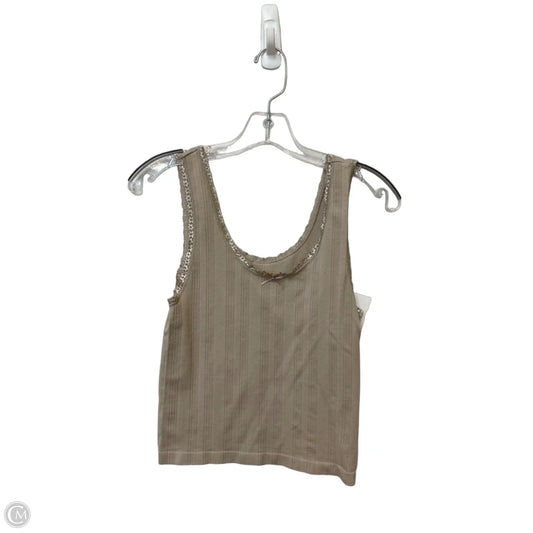Top Sleeveless Basic By Pink Rose In Brown, Size: S