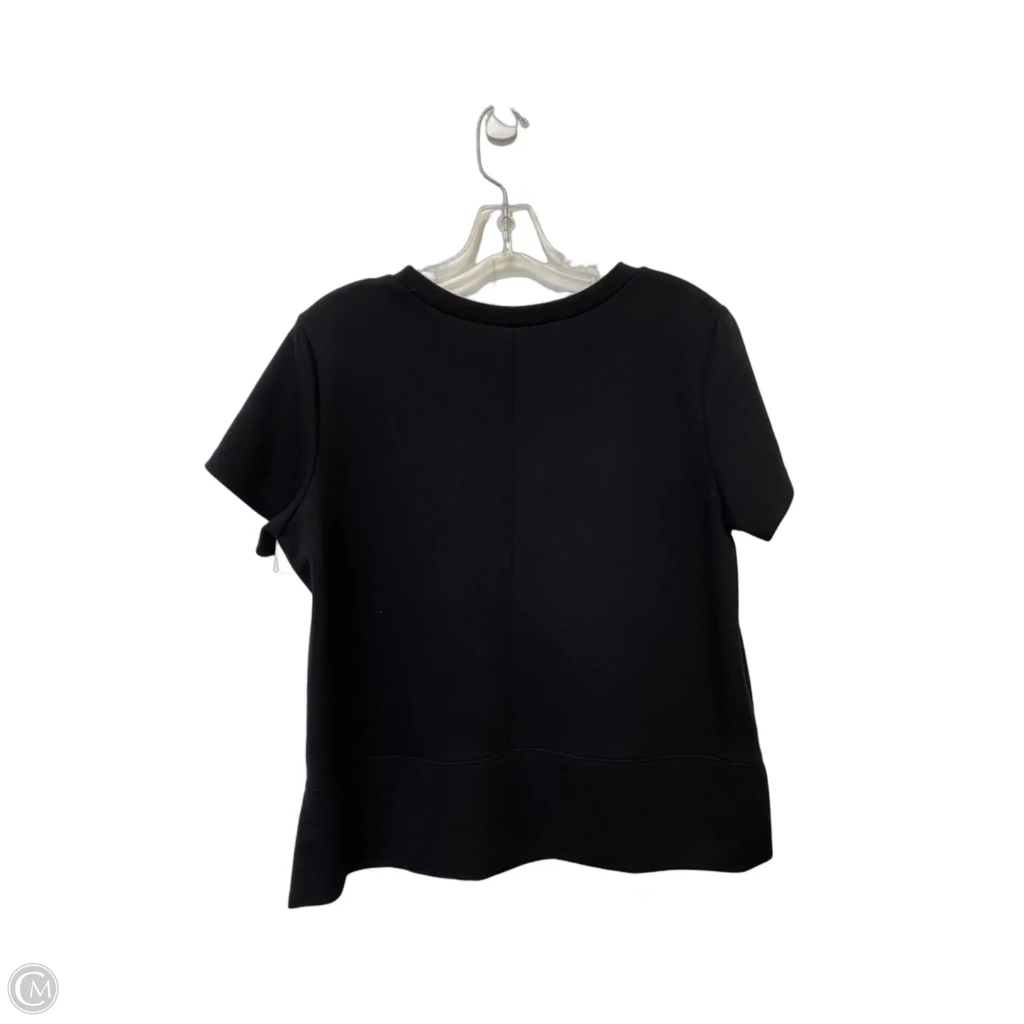 Top 2pc Short Sleeve By Clothes Mentor In Black, Size: L
