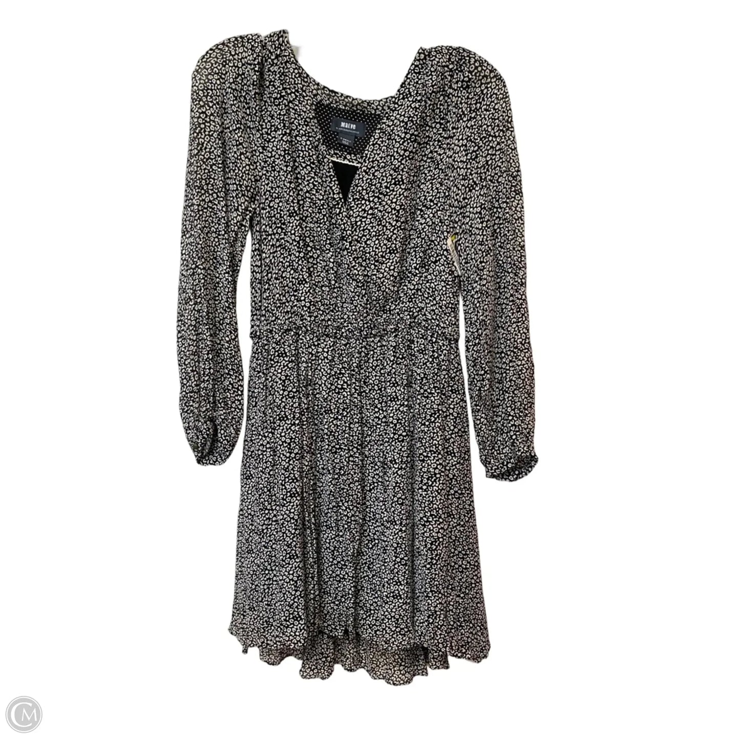 Dress Party Midi By Maeve In Black & White, Size: Xs