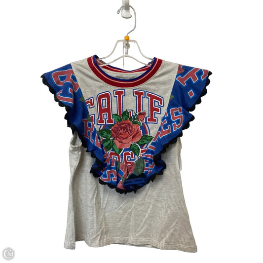 Top Short Sleeve By Maeve In Multi-colored, Size: Xs