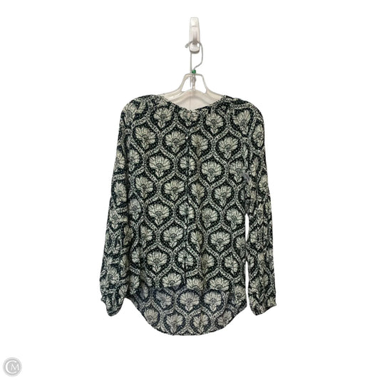 Top Long Sleeve By White House Black Market In Floral Print, Size: S