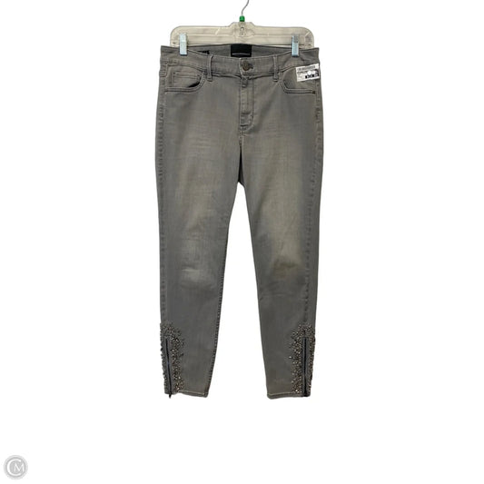 Jeans Straight By White House Black Market In Grey, Size: 10