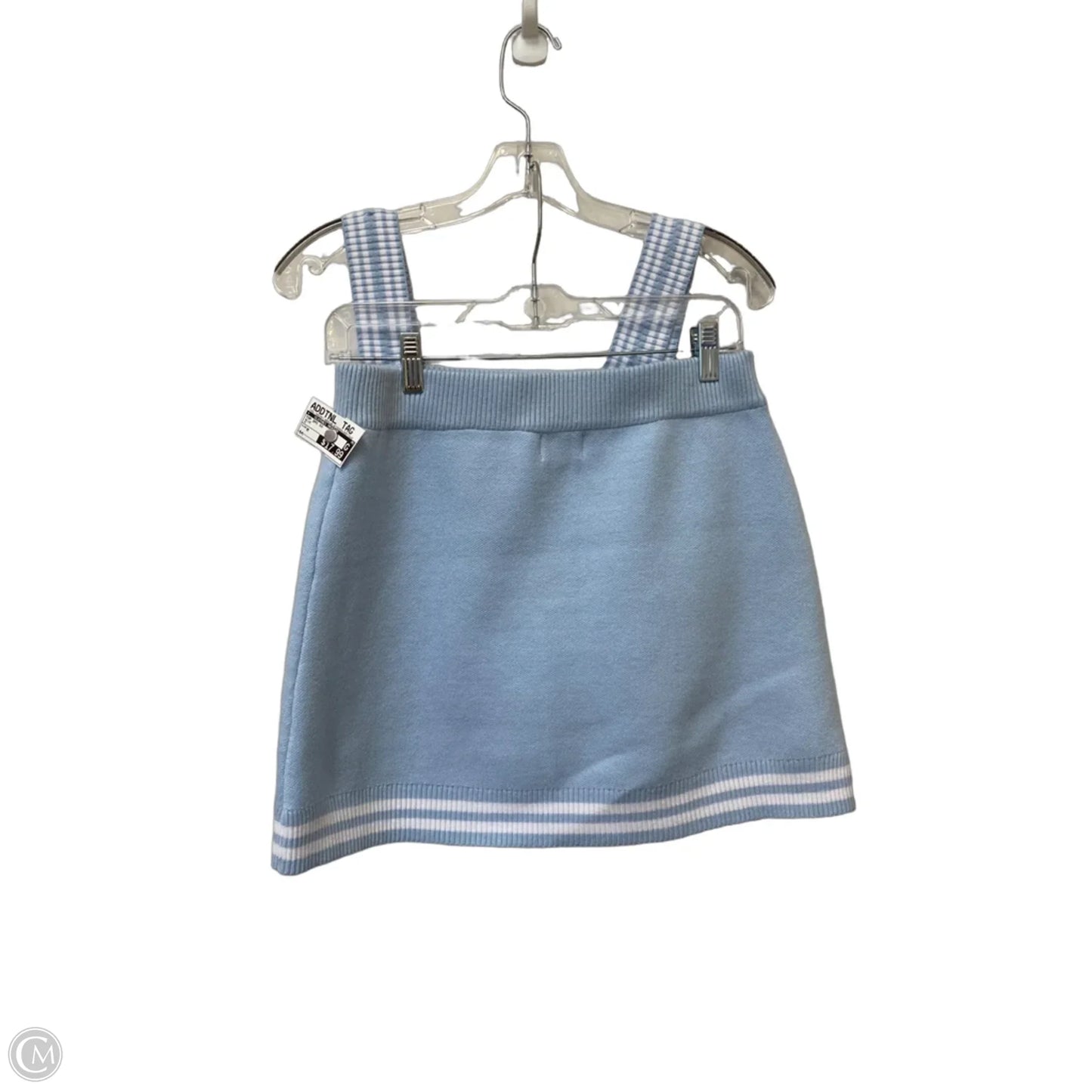 Top 2pc Short Sleeve By Clothes Mentor In Blue, Size: M