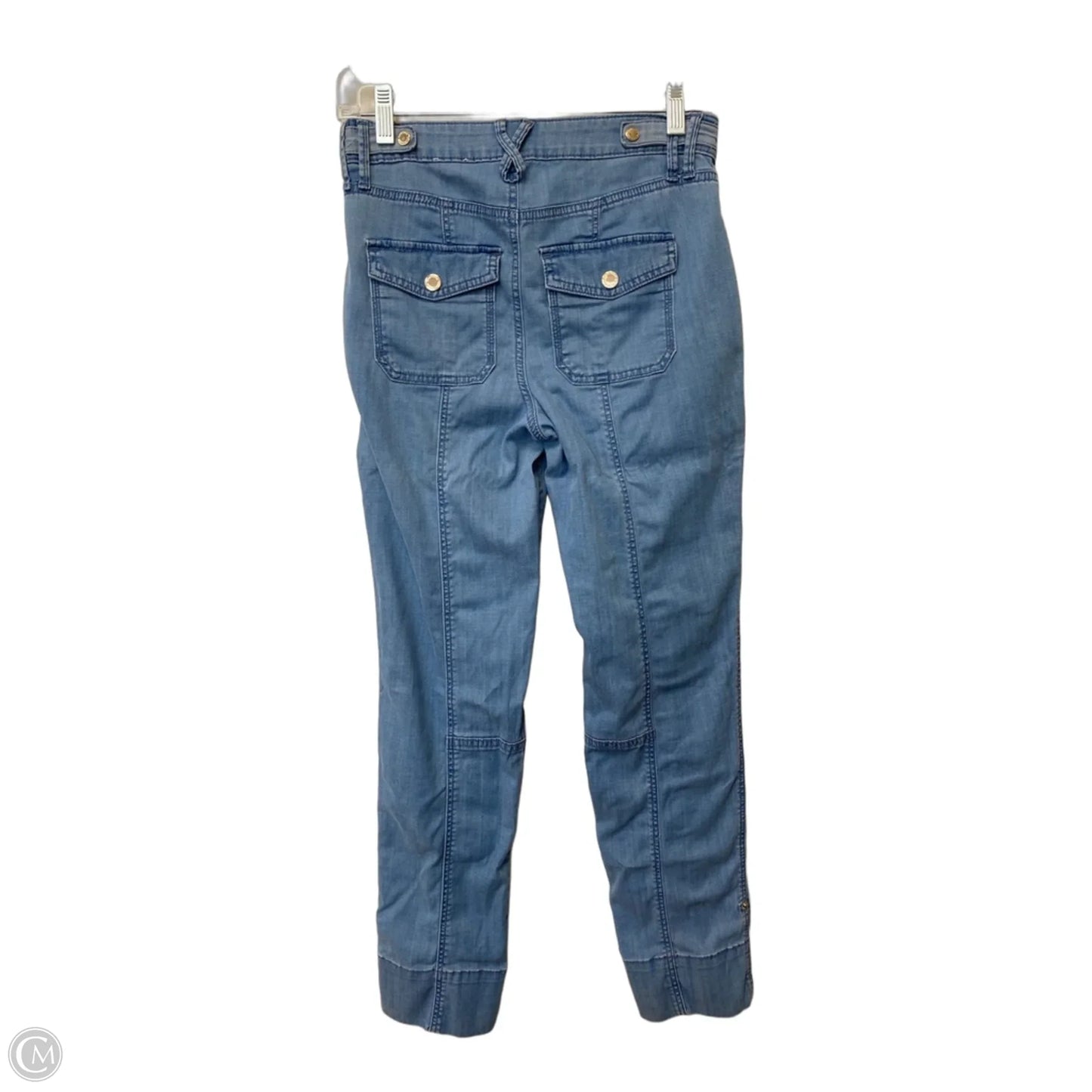 Jeans Straight By White House Black Market In Blue Denim, Size: 0