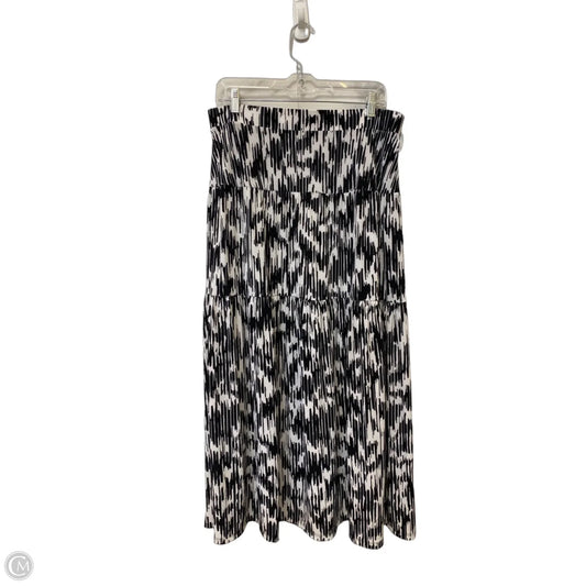 Skirt Maxi By Simply Vera In Black & Blue, Size: L