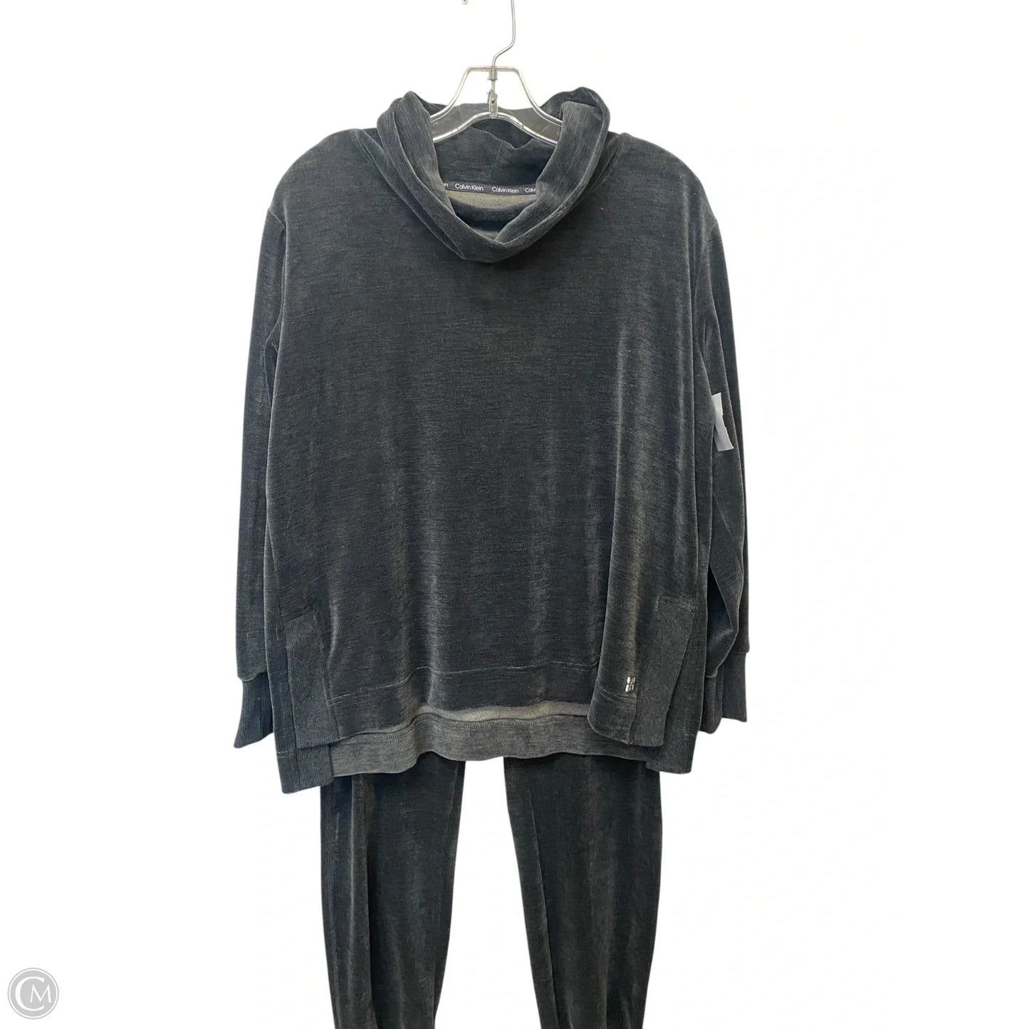 Pants Set 2pc By Calvin Klein In Grey, Size: S