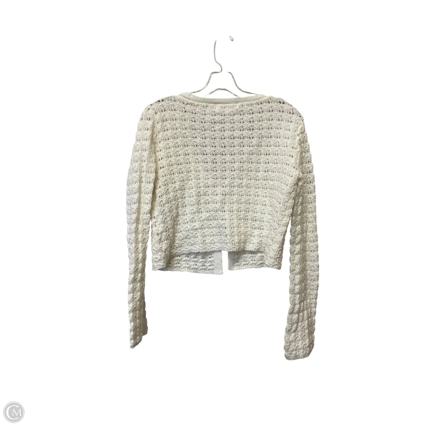 Top Long Sleeve By Carly Jean In White, Size: S